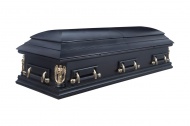 Элитный гроб двухкрышечный Чикаго - купить в Москве - ритуальное агентство «Апостол»