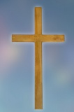 Крест на могилу из дуба «Католический»