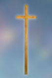 Крест на могилу из сосны " Католический"