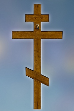 Крест на могилу из дуба «Широкий»