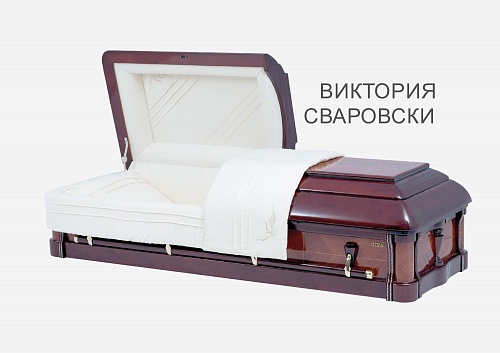 Заказать Саркофаг двухкрышечный "Виктория SWAROVSKI" в агентстве ритуальных услуг «Апостол». Большой выбор, цены от производителя. Доставка